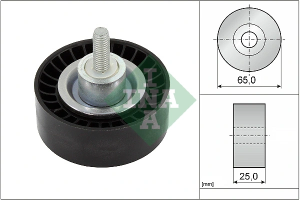 Deflection/Guide Pulley, V-ribbed belt